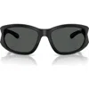 Diesel ® Dl3012u 58mm Rectangular Sunglasses In Black
