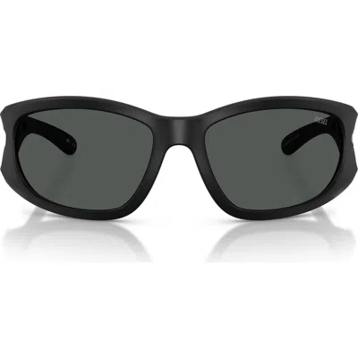 Diesel ® Dl3012u 58mm Rectangular Sunglasses In Black