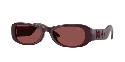 Diesel Dl3020u 205275 Men's Sunglasses Purple Size 52 In Burgundy