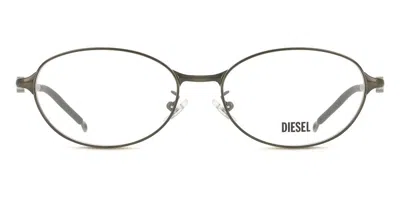 Diesel Dl5004d Vestibilità Orientale 1029 Occhiali Da Vista Verdi Per Uomo (solo Montatura) In Gray