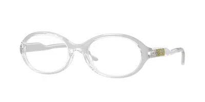 Diesel Dl6014u 2029 Women's Glasses Clear Size 53 - Free Lenses - Blue Light Block Available In Transparent Metallic