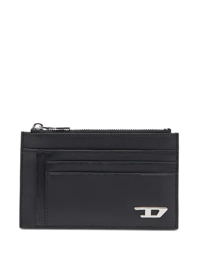 Diesel D-logo 2.0 Card Holder In Black