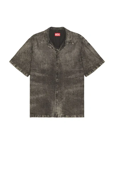 Diesel D-nabil Shirt In Brown