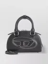 Diesel Women Black 1dr Dome Crossbody Mini Bowling Bag In Black