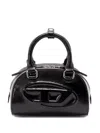 Diesel Womens T8013 1dr Dome Leather Cross-body Bag In Black