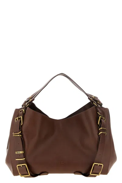Diesel 'd-one' Medium Handbag In Brown