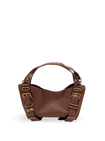 Diesel D-one Small Handbag In Brown