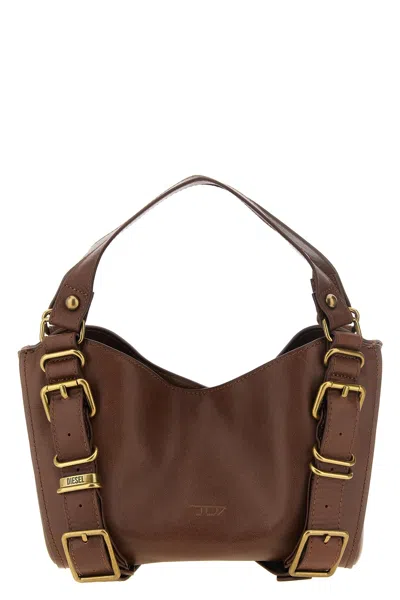 Diesel 'd-one' Small Handbag In Brown