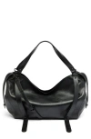Diesel ® D-one Top Handle Leather Bag In Black
