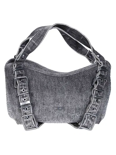 Diesel D-one Top Handle Mini Bag In Nero