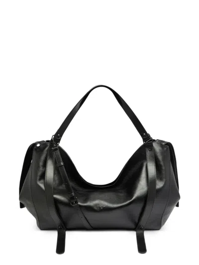Diesel D-one-duffle Bag In Leather In White