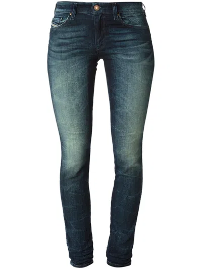 Diesel Doris Ne Jogg Fitted Jeans In Blue