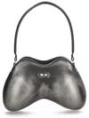Diesel Double-d Shoulder Pu Shoulder Bag In Gray