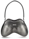 Diesel Double-d Shoulder Pu Shoulder Bag In Gray
