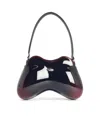 Diesel 'double-d' Burgundy Polished Pu Bag In Black