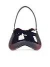 Diesel 'double-d' Burgundy Polished Pu Bag In Brown