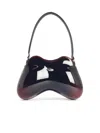 Diesel 'double-d' Burgundy Polished Pu Bag In Brown