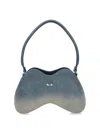 Diesel Double-d Denim Shoulder Bag In Blue