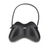 Diesel 'double-d' Faux Leather Shoulder Bag In Black