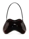 Diesel Curved Glossy Shoulder Bag Handle In Red