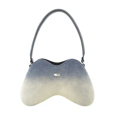 Diesel Double D Shoulder Bag - Cotton - Blue