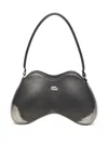 Diesel Double-d-rigid Shoulder Bag In Brushed Pu