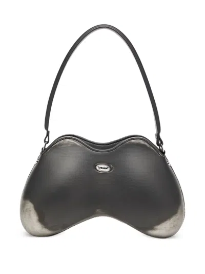 Diesel Double-d Shoulder Bag In Black