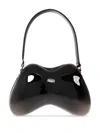 Diesel Double-d Bag In Black Patent Leather In Multi