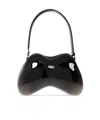 Diesel Double-d Rigid Shoulder Bag In Black