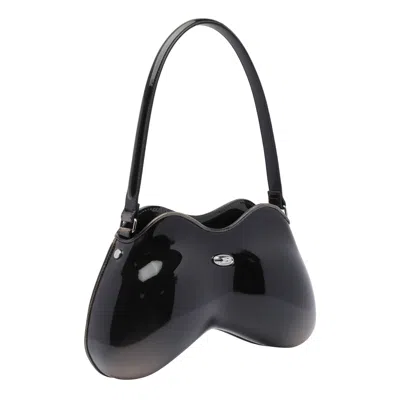 Diesel Double-d Shoulder Bag In Black