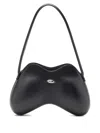Diesel Double-d-shoulder Bag In Pu In Black