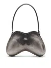 Diesel Double-d Shoulder Pu Shoulder Bag In Gray