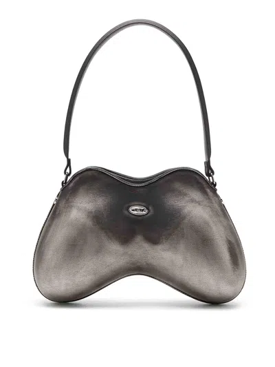 DIESEL DOUBLE-D SHOULDER BAG IN PU