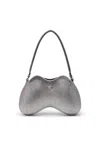 Diesel Double-d-shoulder Bag With All-over Crystals