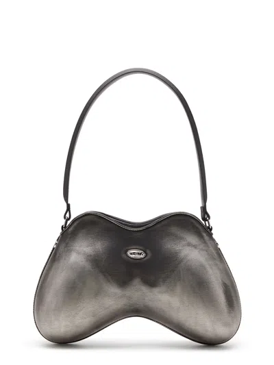 DIESEL DOUBLE-D SHOULDER PU SHOULDER BAG
