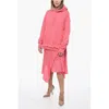 Diesel Double Fabbric D-roller Dress With Asymmetric Hem