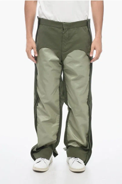 Diesel Double Layer P-crossy Pants In Green