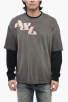Diesel Double Layer T-wasy T-shirt With Distressed Effect
