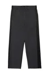 Diesel Double Woven Formal Pants Branded With Oval D Logo In Grey