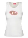 Diesel Doval White Cotton Tank Top