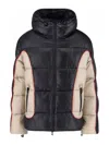 Diesel W-ostend Impactful Color-block Puffer Jacket In Black