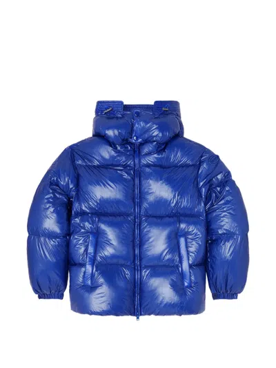 Diesel Down Puffer Jacket With Detachable Hood In Black