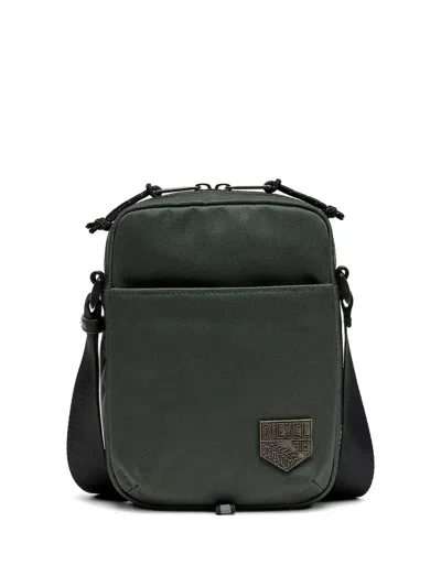 Diesel D-pack Logo-plaque Cross Body Bag In Green