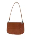 Diesel 1dr Twin Bag With Glossy Eel Skin Effect In Marrón