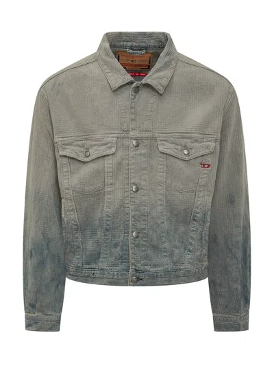 Diesel D-ranger Utility Jacket In Blue
