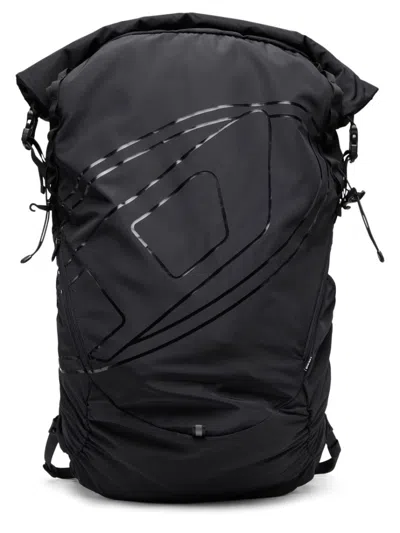 Diesel "drape" Backpack In Black