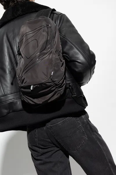 Diesel ‘drape Sling Bag' One-shoulder Backpack In Black