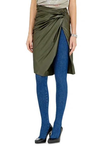 Diesel Draped Pencil Skirt With Split