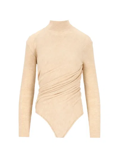 Diesel Draped Sweater In Pink