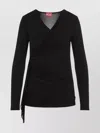Diesel Draped V-neck Wrap-on Top